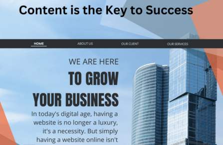 Content Creation is the key to a success website.
