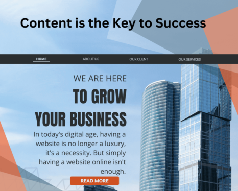 Content Creation is the key to a success website.