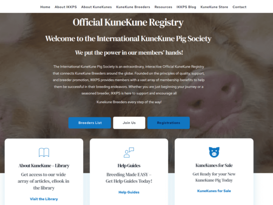 International KuneKune pig society