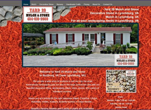 Landscaping company web designs